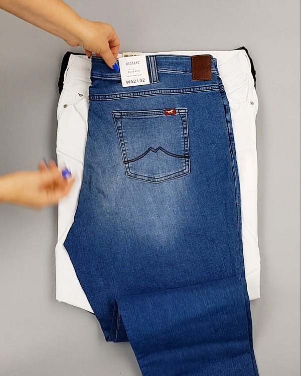 Фотография  653 - Джинсы MUSTANG м/ж#5 кг, ЛОТ №6957 оптом в Магадане и Магаданской области