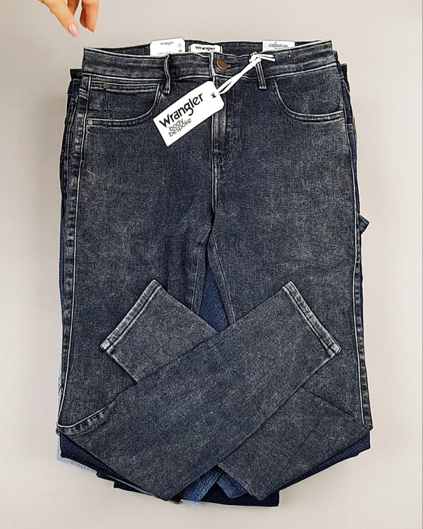 Фотография  825 - Джинсы WRANGLER м/ж#8,1 кг, ЛОТ №7011 оптом в Магадане и Магаданской области