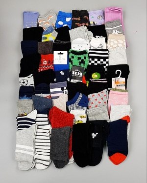 Купить Носки дети СТОК зима#5 кг, ЛОТ №6989 оптом в Магадане и Магаданской области