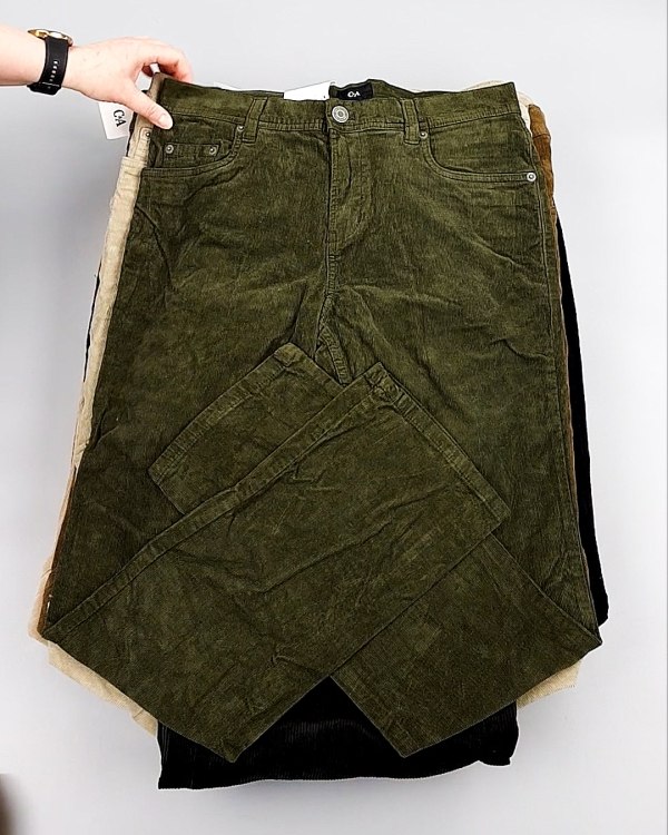 Фотография  666 - Брюки вельветовые м/ж C&A 025#10 кг, ЛОТ №8031 оптом в Магадане и Магаданской области