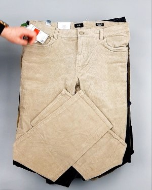 Фотография  230 - Брюки вельветовые м/ж C&A 025#10 кг, ЛОТ №7902 оптом в Магадане и Магаданской области