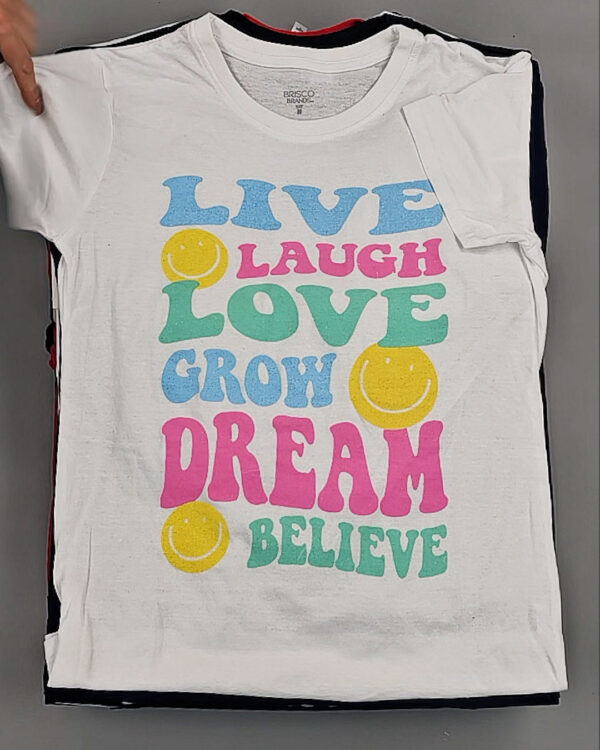 Фотография  970 - Футболки м/ж (Printed T-Shirts New)#5 кг, ЛОТ №8913 оптом в Магадане и Магаданской области