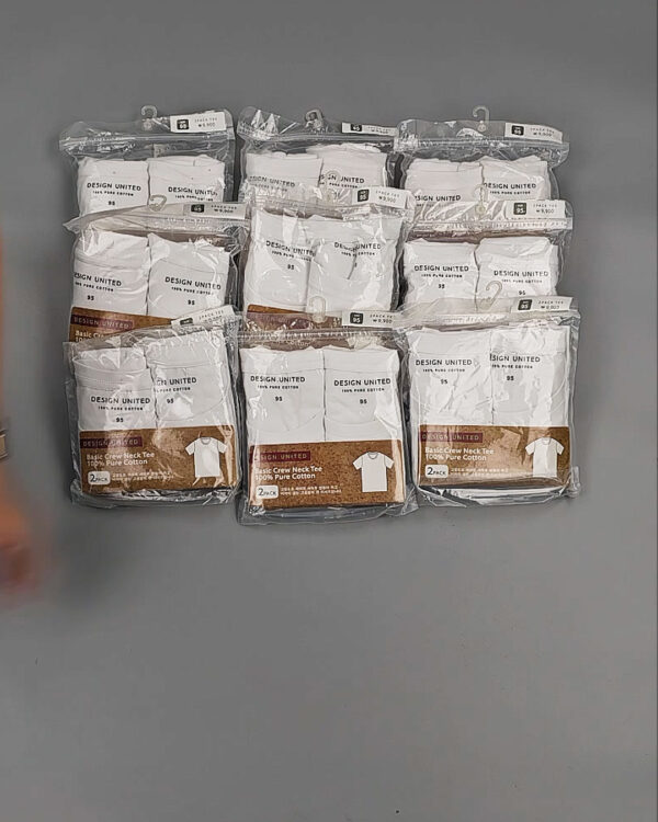 Фотография  165 - Футболка белая муж Корея 085#5 кг оптом в Магадане и Магаданской области